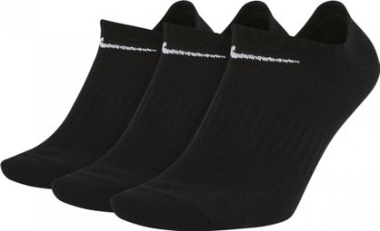 Chaussettes (x3) Nike Everyday Lightweight No-Show Noir Unisex
