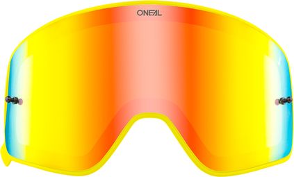 O'Neal B-50 Goggle Lens Yellow Frame Red Mirror Lens