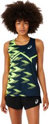 Asics Light Run Graphic Blau Gelb Damen Tanktop