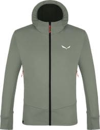 Heren fleece Jas Salewa Puez Polarlite Hoodie Grijs