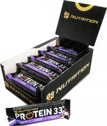 Boîte Protein Bar 33% (25x50g) - Go On Nutrition - Chocolat -  Barres Protéinées