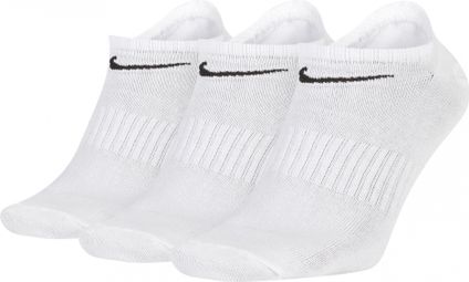 Nike Everyday Lichtgewicht No-Show Sokken (x3) Wit Unisex