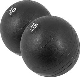 Slam Ball Caoutchouc de 3kg à 20Kg - Poids : LOT DE 2 (10 KG et 15 KG)