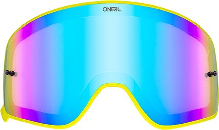 O'Neal B-50 Geel montuur Blauw spiegelglas