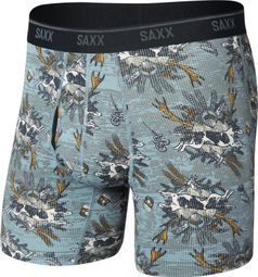 Saxx Quest Quick-Dry Mesh Boxer Shorts, Blue/Multicolor, Men's
