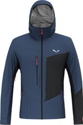 Veste Imperméable Homme Salewa Sella 3L Powertex Bleu