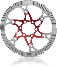 XLC BR-X59 6 Hole Brake Disc Red / Silver