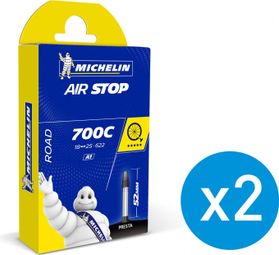 MICHELIN 2 BUTYL A1 Inner Tubes 700 x 18/25C Presta 52 mm