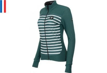 LeBram Ventoux Women's Long Sleeve Jersey Green Adjusted Cut