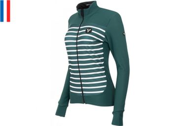 LeBram Ventoux Women's Long Sleeve Jersey Green Fitted