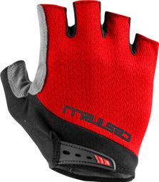 Castelli Entrata V Rojo Guantes Cortos Unisex