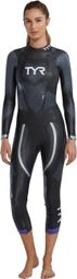 TYR Hurricane® Cat 5 Zilver/Paars Neopreen Wetsuit voor dames