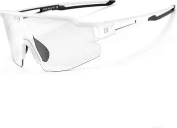 Rockbros lunettes de cyclisme photochromiques UV400 - blanc