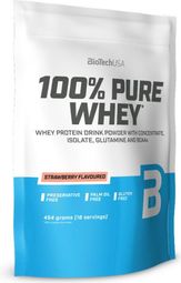 100% Pure Whey (454g) | Biotech Usa | Fraise |  Whey Protéine