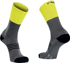 Paire de Chaussettes Northwave Extreme Pro Gris Jaune Fluo