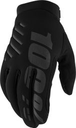 Zwarte 100% Brisker Long Gloves