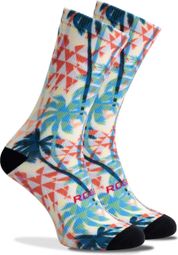 Chaussettes Velo Rogelli Hawaii - Homme - Bleu/Rose