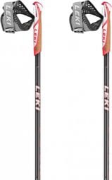 B-Farben von Nordic Walking Leki Flash Carbon Grau Rot