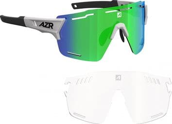 AZR Aspin 2 RX Goggles White/Green + Clear