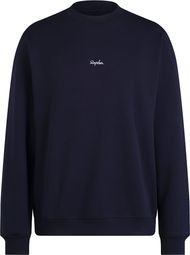 Felpa Rapha Heavyweight in cotone blu da uomo