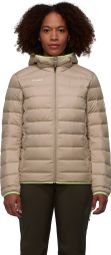 Chaqueta de plumón Mammut Waymarker IN Beige con capucha para mujer