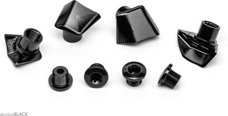 Juego de tapas de tornillos AbsoluteBlack para Shimano Ultegra 8000 negro