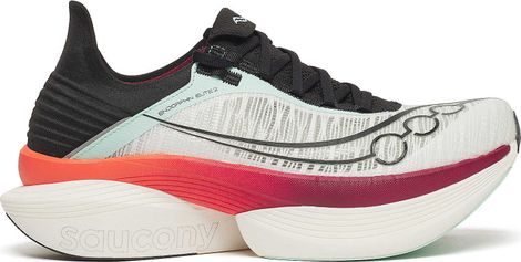 Saucony Endorphin Elite 2 hardloopschoenen Wit/Rood Unisex