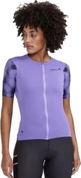 Maillot manches courtes vélo Craft Pro Gravel Violet Femme