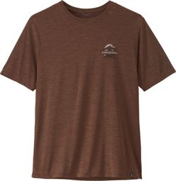 Patagonia Capilene Cool Daily T-Shirt - Great Waves Brown Men's