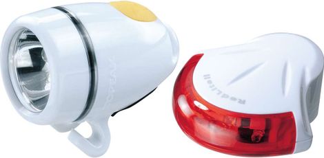 Topeak HighLite Combo II Lichtpaar (WhiteLite II + RedLite II) Wit