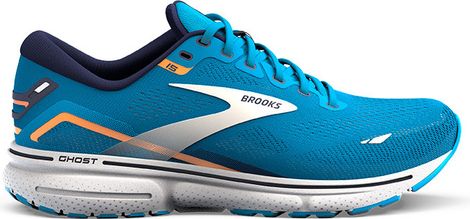 Brooks Ghost 15 Running Shoes Blue Orange Men's