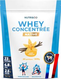 Whey Concentrée Native - Saveur Vanille - 900g