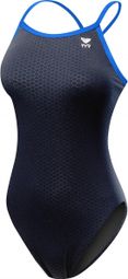 Maillot de Bain Femme TYR Hexa Diamondfit Bleu/Bleu 32 US