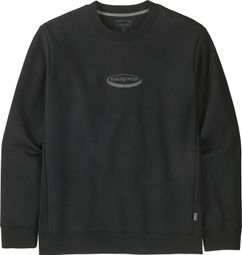 Patagonia '95 Oval Logo Uprisal Crew Sweatshirt, Black, Men's