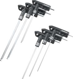 Jeu de clés ergonomiques Topeak T-Handle DuoHex Wrench Set (6 clés)