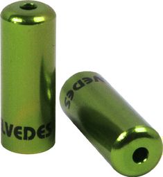 Elvedes Aluminum Brake Housing End Caps 4.2 mm Green x10