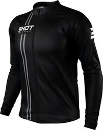 Maillot Manches Longues Shot Unlimited Zip Noir - Taille Maillot - XXL