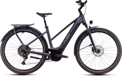 Cube Touring Hybrid Pro 625 Trapeze Elektrische Hybride Fiets Shimano Cues 11S 625 Wh 700 mm Metallic Grijs 2025