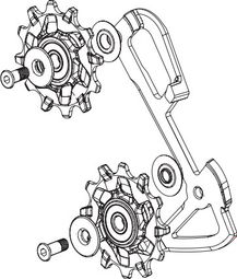 Sram X01 / X1 11 Speed Kit de polea y jaula interior de desviador