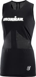 Camiseta de Tirantes Compressport Mujer IronMan Dazzle Negra