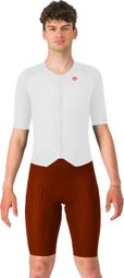 Castelli Sanremo White Men's Brown Tri-Function Suit