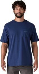 Patagonia Boardshort Pocket Responsibili-Tee Blauw Heren-T-shirt