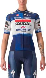 Maillot Manches Courtes Femme Castelli Competizione 2 Soudal Quick Step 2023 Bleu