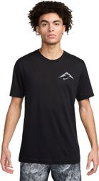 Nike Dri-Fit Trail T-Shirt Zwart Heren
