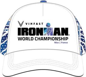 Ironman World Championship Nice 2024 Event Running Trucker Cap Weiß/Blau