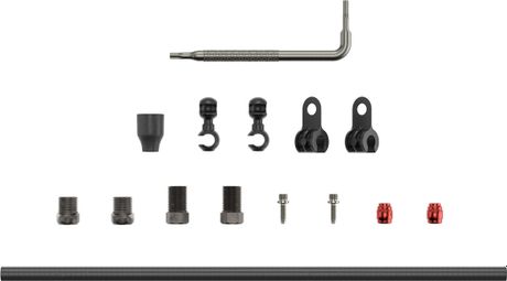 Kit tubo idraulico per freni a disco Sram a doppia compressione (2000 mm) nero