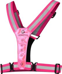 Gilet De Securite Haute Visibilite Rogelli Led Vest - Unisexe - Rose