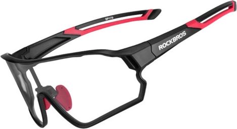 Rockbros lunettes de cyclisme photochromiques UV400 - noir et rouge