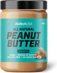 Peanut Butter (400g) - Biotech Usa - Smooth - Beurres Protéinés