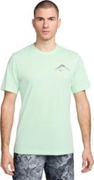 Nike Dri-Fit Trail Green Heren T-Shirt Korte Mouw
